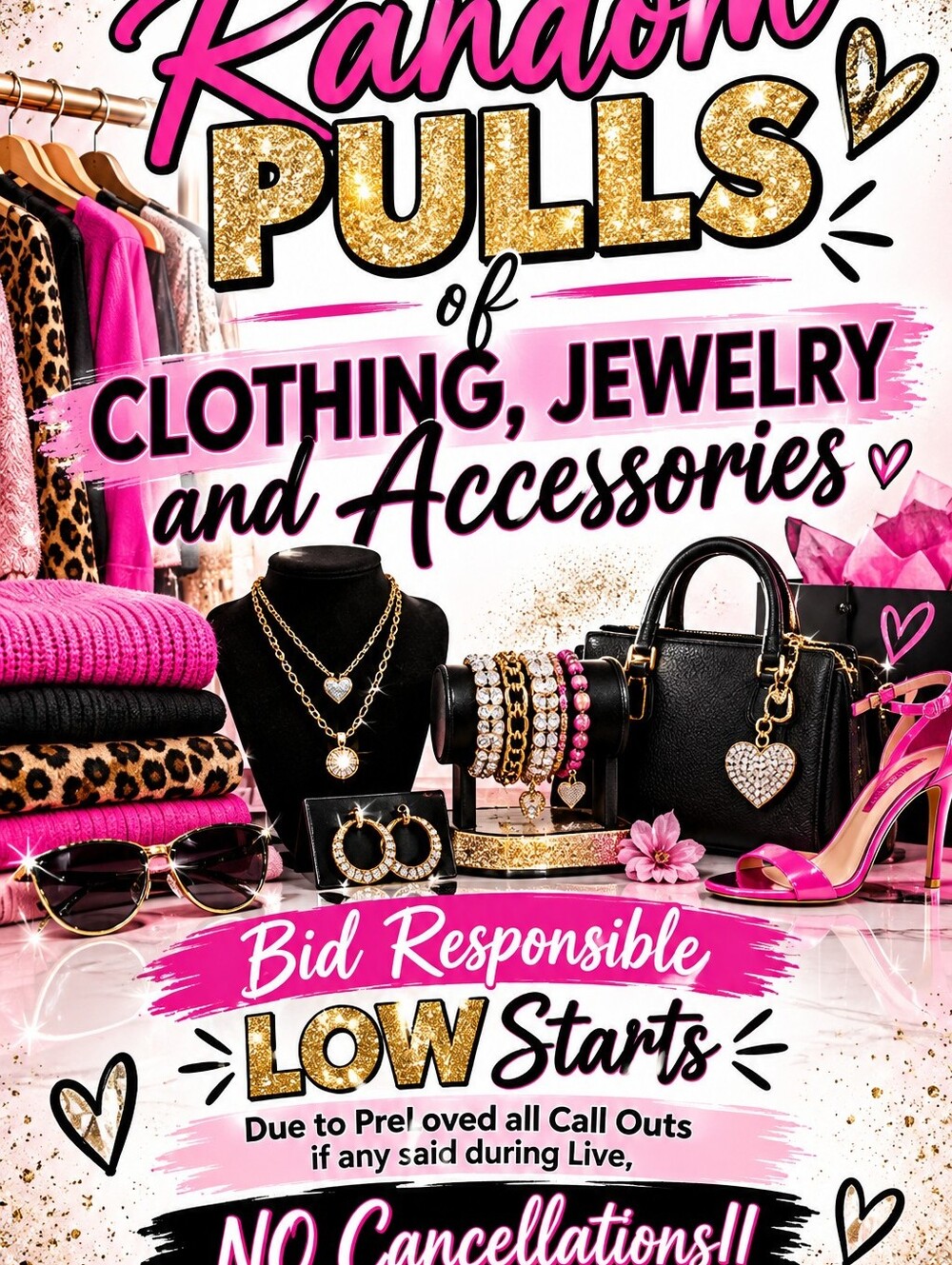 Random Pre-Loved Clothing-Jewlery-Accessories